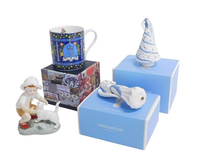 Lot 511 - Various Wedgwood and other ornaments, angel...