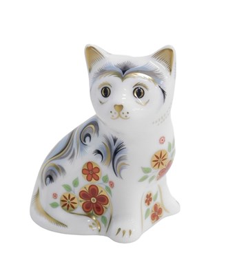 Lot 519 - A Royal Crown Derby paperweight ornament, Nice,...