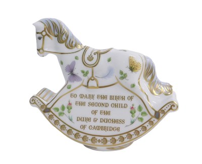 Lot 570 - A Royal Crown Derby paperweight ornament,...
