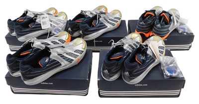 Lot 607 - Five pairs of Adidas Titan LD track spike...