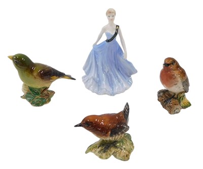 Lot 98 - Various pottery and effects, a Beswick robin...