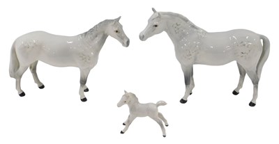 Lot 88 - A Beswick standing grey horse, 18cm high,...