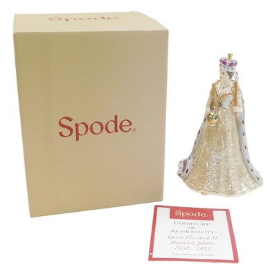 Lot 86 - A Spode figure group Queen Elizabeth II...
