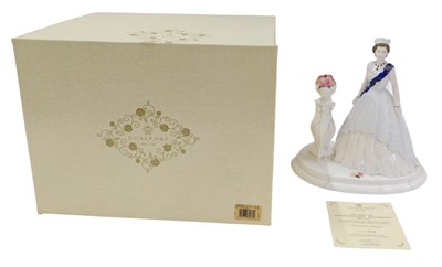 Lot 84 - A Coalport Golden Jubilee Celebration figure...