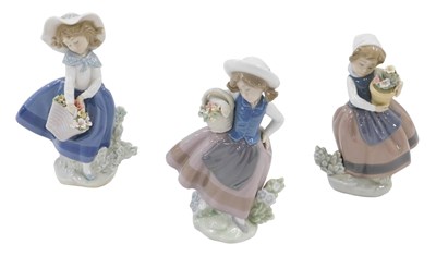 Lot 641 - Three various Lladro figures, to include...