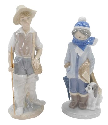Lot 644 - Two various Lladro figures, comprising Winter...