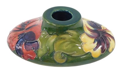 Lot 653 - A Moorcroft pottery Green Hibiscus pattern...