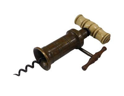 Lot 660 - An early 20thC Thomason Patent corkscrew, with...