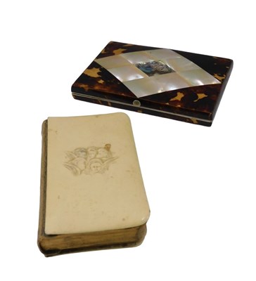 Lot 668 - A Victorian tortoiseshell and mother of pearl...