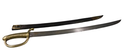 Lot 681 - A French infantry v1837 sabre or briquet sword,...