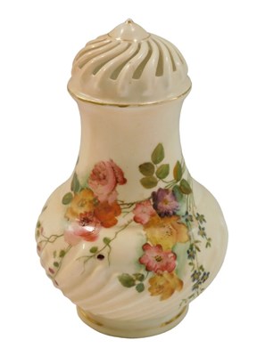 Lot 693 - A Royal Worcester blush ivory porcelain...