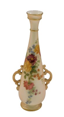 Lot 696 - A Royal Worcester blush ivory porcelain...
