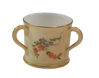 Lot 698 - A Royal Worcester blush ivory porcelain...