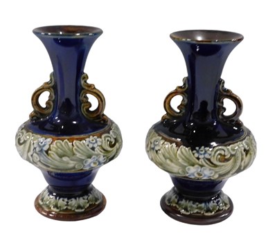 Lot 706 - A pair of 20thC Royal Doulton stoneware...