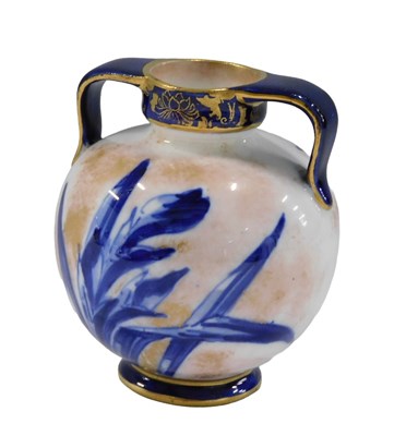 Lot 711 - An early 20thC Royal Doulton Flow Blue Iris...
