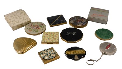 Lot 714 - Various powder compacts, mid 20thC and others,...