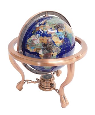 Lot 596 - A 21stC table top terrestrial globe, QVC style,...