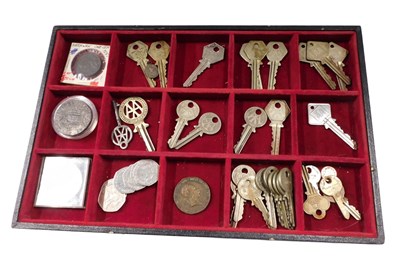 Lot 717 - Various coins and related items, a quantity of...