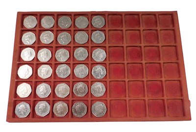 Lot 721 - Various fifty pence coins, to include...