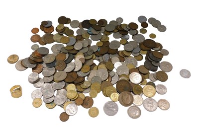 Lot 728 - Various coins and related items, a faux...