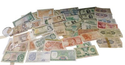 Lot 730 - Various banknotes, ten shilling O'Brien W50Y,...