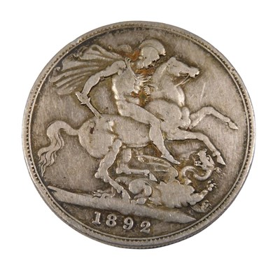 Lot 731 - A Victorian crown coin 1892.