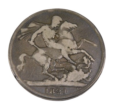 Lot 733 - A William IV crown coin 1821. (AF)