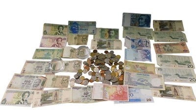 Lot 734 - Various coins, world used, low denomination,...