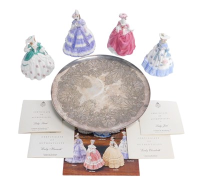 Lot 624 - Four lady figures, to include Royal Worcester...