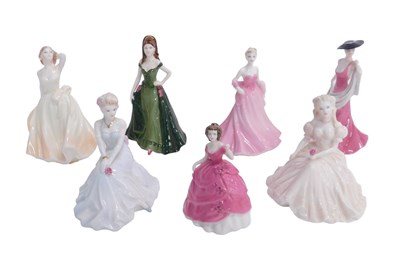 Lot 625 - Various Coalport and other lady figures, to...