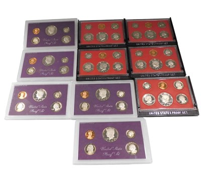 Lot 116 - Various coins, United States proof sets 1981...