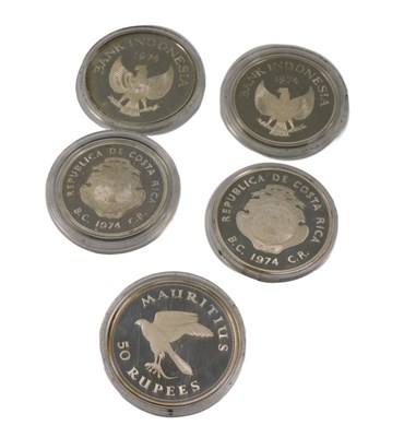 Lot 124 - Various coins, proof and others, Mauritius...