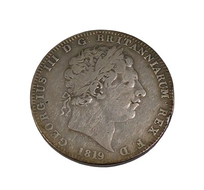 Lot 127 - A George III silver crown coin 1819.