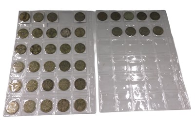 Lot 133 - Various coins, a quantity of florins, to...