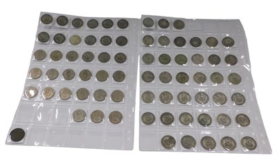 Lot 135 - Various coins, Victorian and later shillings,...