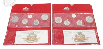 Lot 145 - A Republic of Haiti proof four coin set...