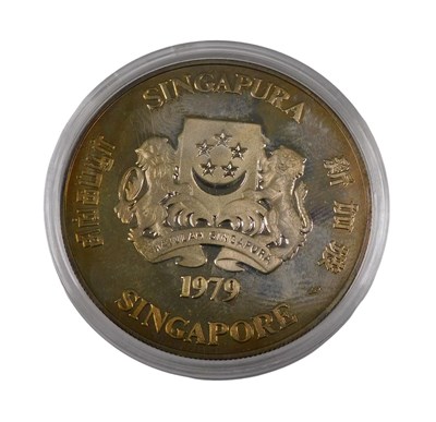 Lot 152 - A Singapore ten dollar silver proof coin, from...