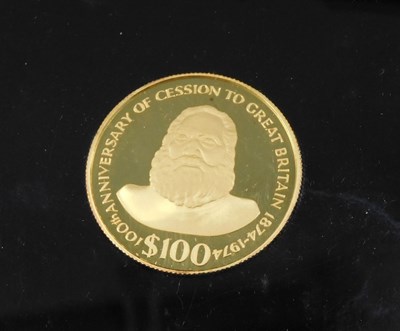 Lot 153 - A 1974 Fiji Islands one hundred dollar...