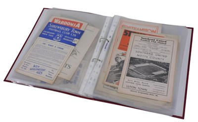 Lot 778 - Various football programmes, 1950s and 60s,...