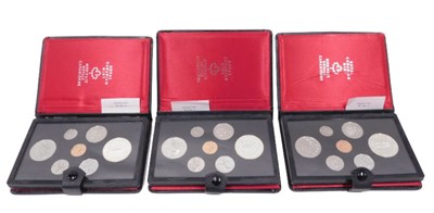 Lot 158 - Three 1977 Royal Canadian Mint Canada coin sets.