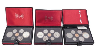 Lot 785 - Three Royal Canadian Mint Canada coin sets,...