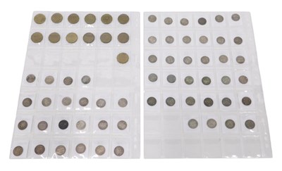 Lot 799 - Various coins, GB, pre-decimal, threepenny...