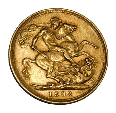 Lot 26 - An Edward VII gold full sovereign 1903.
