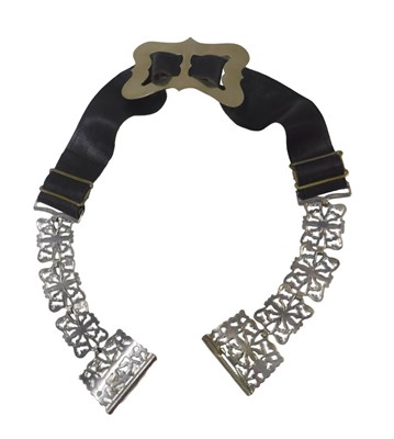 Lot 888 - A 20thC part silver-plated and leather nurse's...
