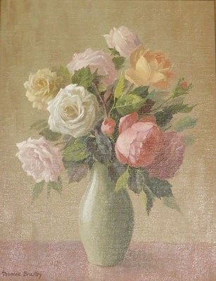 Lot 897 - Thomas Bradley (1899-1993). Still life vase of...