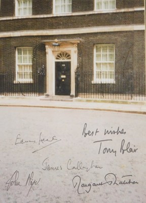 Lot 918 - A photographic print of the door to 10 Downing...