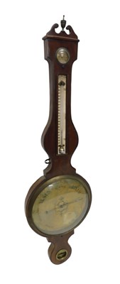Lot 921 - An early 19thC mahogany four dial wheel...