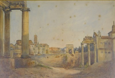 Lot 974 - M E Else (19thC School). The Roman Forum, Rome...