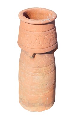 Lot 987 - A 20thC fire clay chimney pot planter, of...