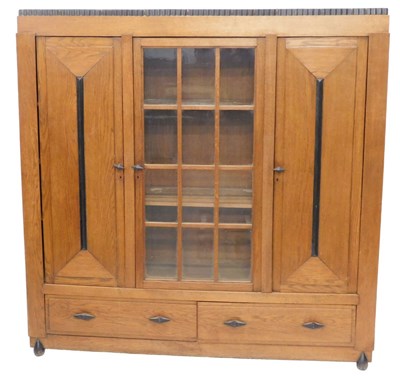 Lot 1014 - An unusual early 20thC Continental oak Art...